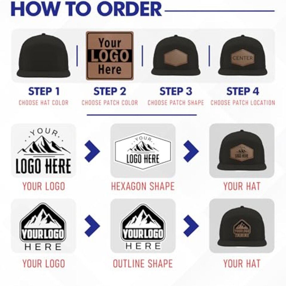 Custom Logo Patch Trucker Hat Adjustable Snapback… - image 6